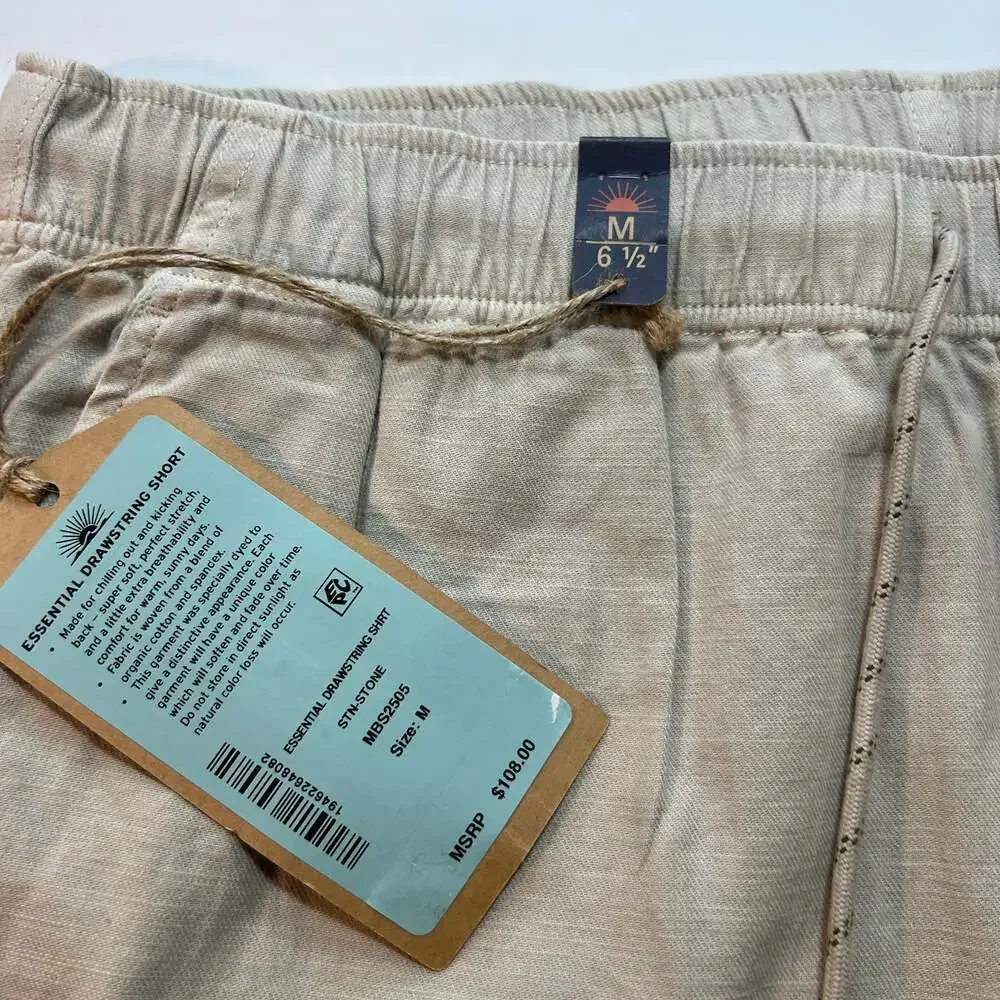Faherty Men's Drawstring Shorts in Light Khaki